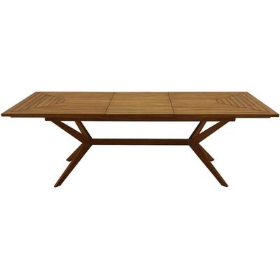 Ausziehbarer Gartentisch mit integrierter Verlängerung aus Massivholz B180-240 cm santo Image