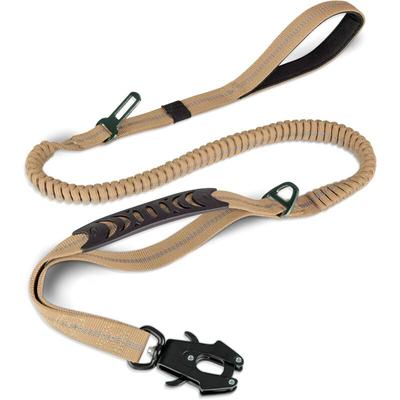 Ahlsen - Taktische Leine, 1,2 m–1,8 m Bungee-Leine mit 2 gepolsterten, Auto-Sicherheitsgurt, starke Image