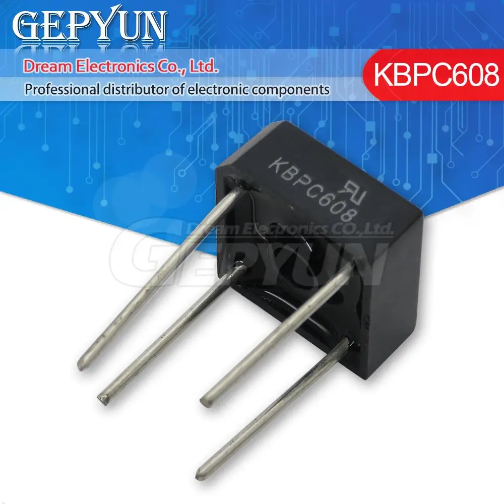 10 stücke versand kostenfrei kbpc608 800v 6a Dioden brücken gleich richter Image