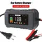 LCD Display Full Automatic Car Battery Charger 12V 6A Intelligent Fast Power Charging Car Auto