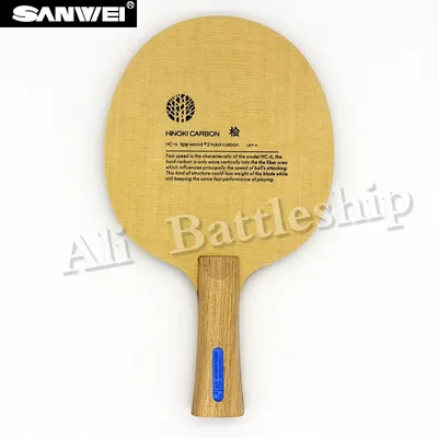 Sanwei hc6s hinoki carbon tischtennis klinge/ping pong klinge/tischtennis schläger Image