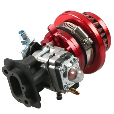 15 mm Vergaser Vergaser Luftfilter Verteiler Inatake Rohr Einlass Kit für 2-Takt 43 49 50 cc Motor Goped EVO Gas Scooter Pocket Bike