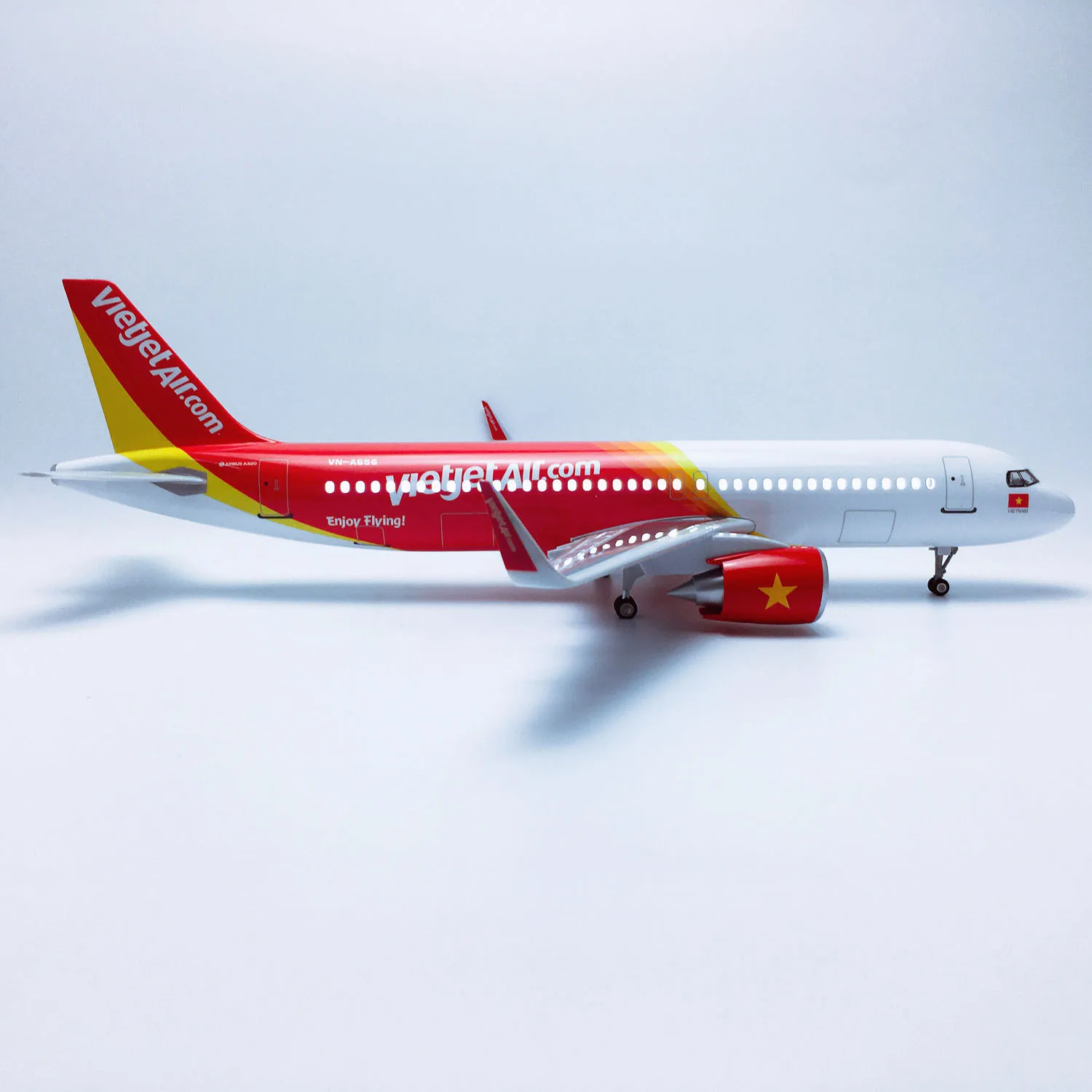 47 cm Maßstab Vietnam A320 Metall Flugzeug Metall Spielzeug Replik Legierung Flugzeug Modell Spielzeug Mit Fahrwerk Sammlung Flugzeug Geschenk Spielzeug flugzeug Image