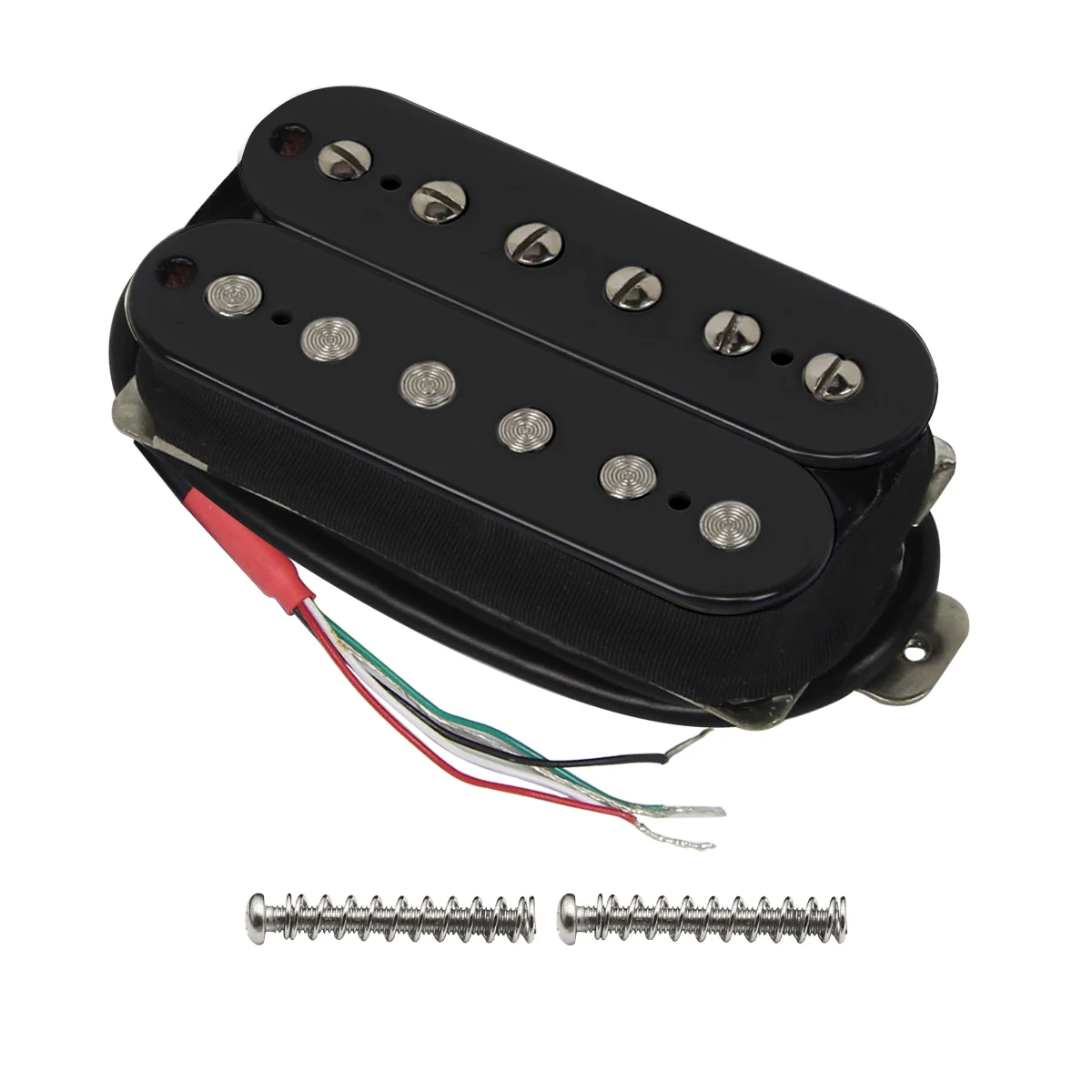 FLEOR Black Alnico 5 Humbucker-Tonabnehmer für E-Gitarre, Hals-Tonabnehmer, Doppelspule, Gitarrenteile Image
