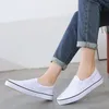 Weißes Paar Segeltuchschuhe Studenten Stoffschuh Damen Wohnungen Weiße Turnschuhe Männer Schwarze Slipper DIY Skate Schuhe Vulkanisierte Schuhe