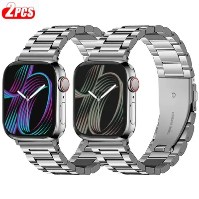 Edelstahlarmband für Apple Watch Ultra 2 49 mm 45 mm 41 mm 40 44 mm Metall-Milanese-Armband iWatch-Serie 10 46 mm 42 mm 9 8 7 6 5 SE Image