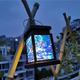 Lanterna solare retrò Lampada solare da giardino per esterni IP65 Impermeabile Candela Giardino Balcone Albero Cortile Vacanza Campeggio Decorazione paesaggistica