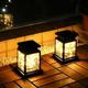 Lanterna solare retrò Lampada solare da giardino per esterni IP65 Impermeabile Candela Giardino Balcone Albero Cortile Vacanza Campeggio Decorazione paesaggistica