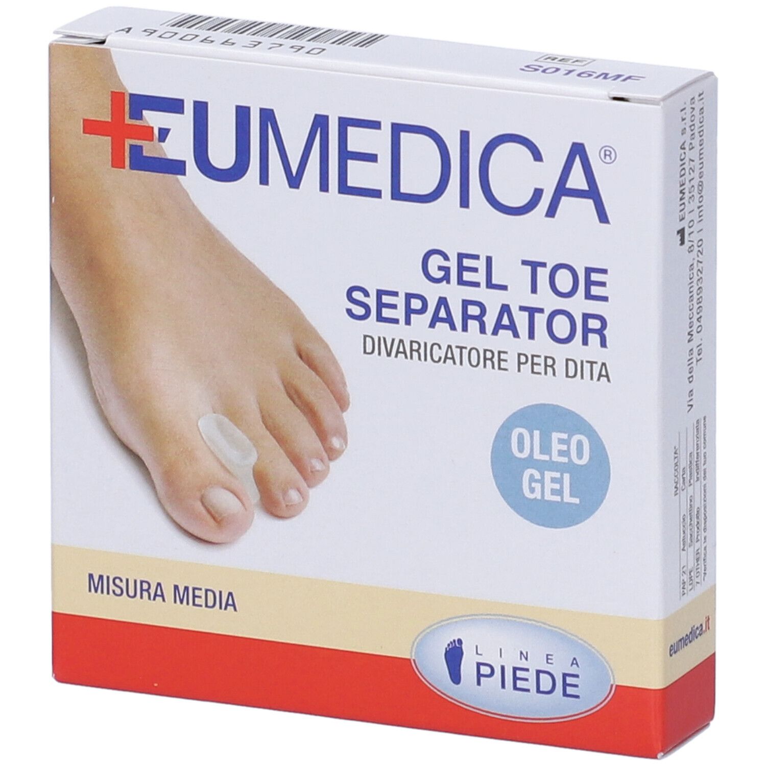 Divaricatore Per Dita Dei Piedi Gel Toe Separator M 1 St