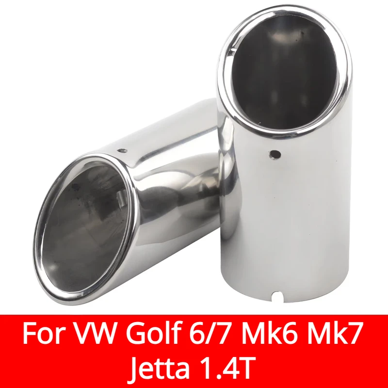 For VW Golf 6 7 Mk6 Mk7 New Lavida Bora Sagitar Tiguan Scirocco 1.4T Exhaust Muffler Stainless Steel Exhaust Tip