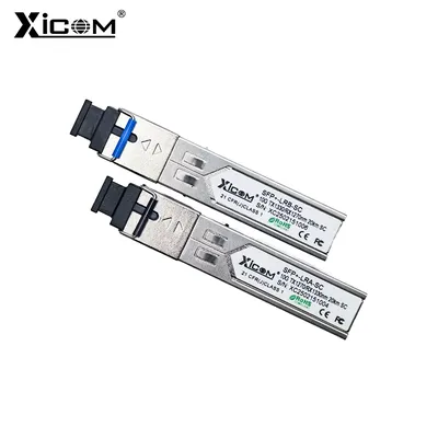 Xicom 10G SFP+ Module BIDI SC Simplex Optical Fiber Module 20km Singlemode 1270/1330nm Compatible