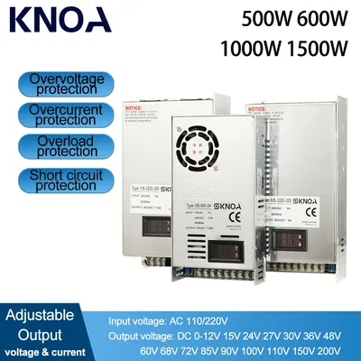 500W 600W 1000W 1500W Adjustable Switching Power Supply 0-12V 15V 24V 36V 48V 60V 72V 85 90V 150V