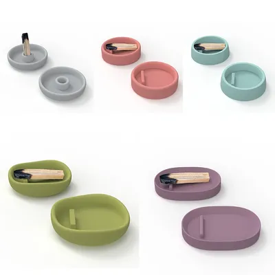 Incense Tray Silicone Mold Cement Storage Tray Creative Simple Geometry Design Matchbox Silicone