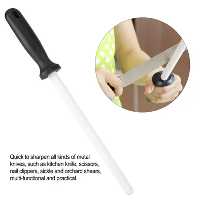 8 Inch Ceramic Sharpening Rod Stick Kitchen Ceramic Sharpener Knife Scissors Sharpening Stone