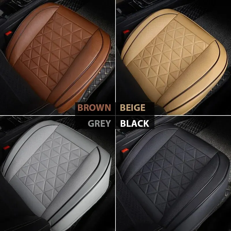 Housse de siège avant de voiture en cuir PU, coussin de siège de voiture, protection universelle de siège Automobiles, tapis de chaise de voiture, accessoires automobiles, nouvelle collection