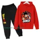 Ragazzi Ragazze Vestiti Dragonball Felpa con cappuccio Set Bambini 2 pezzi Primavera Autunno Ragazze del bambino Cartoon Con cappuccio + pantaloni Tuta Goku Abbigliamento