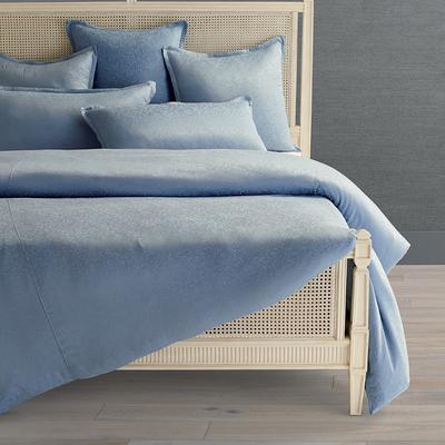 Annalise Silky Jacquard Bedding Collection - Deep Teal, Deep Teal Duvet Cover, King Deep Teal Duvet Cover - Frontgate