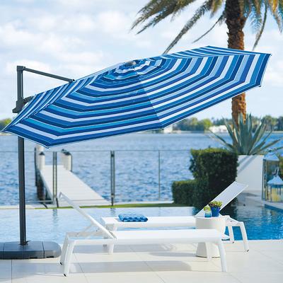 Poolside Cantilever Umbrella - Aqua - Frontgate