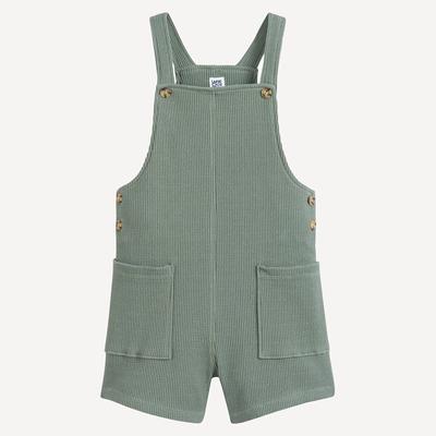 Short Waffle Dungarees