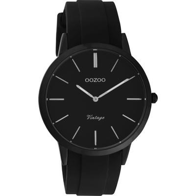 Quarzuhr OOZOO, schwarz, Armbanduhren, Damen, Armbanduhr, Damenuhr, Herrenuhr, Silikonarmband Image