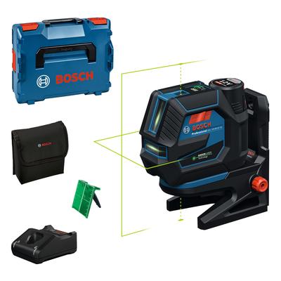 Kreuzlinienlaser BOSCH PROFESSIONAL "Kombilaser »GCL 12V-50-22 CG«", baumarkt, Lasermessgeräte, Inkl. 1x Akku GBA 12V 2,0Ah und Ladegerät GAL 12V-40, in L-BOXX 136