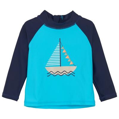 Color Kids - Baby T-Shirt L/S with Application - Lycra Gr 80 blau/türkis Image
