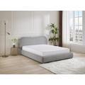 Letto con contenitore 180 x 200 cm Tessuto Grigio - VANARI