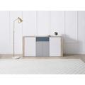 Credenza con 4 ante e 1 cassetto Multicolore - FILUTIA