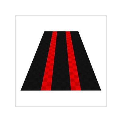 Swisstrax Ribtrax Pro One Car Garage Floor Tile Mat (Jet Black / Racing Red)