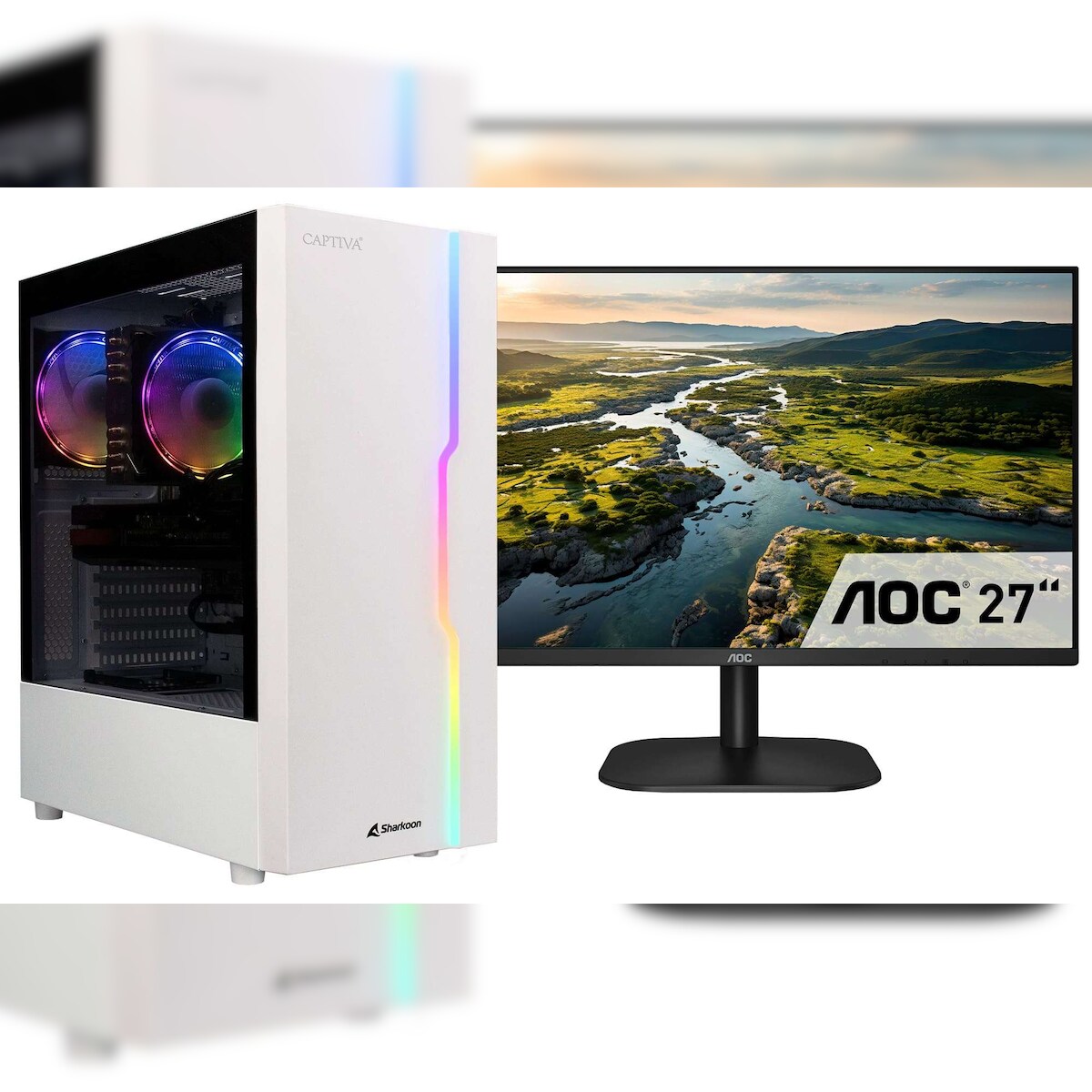 Captiva PC Power Starter R78-417 TFT Bundle (Ryzen 7 5700G/SSD 1TB/16GB/WLAN/Windows 11 Home 64-bit) Image