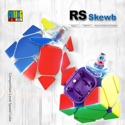 [Picube] MoYu RS Skewb Magnetischer Magic Speed Cube Skewb Professionelles Puzzle für Wettbewerb Image