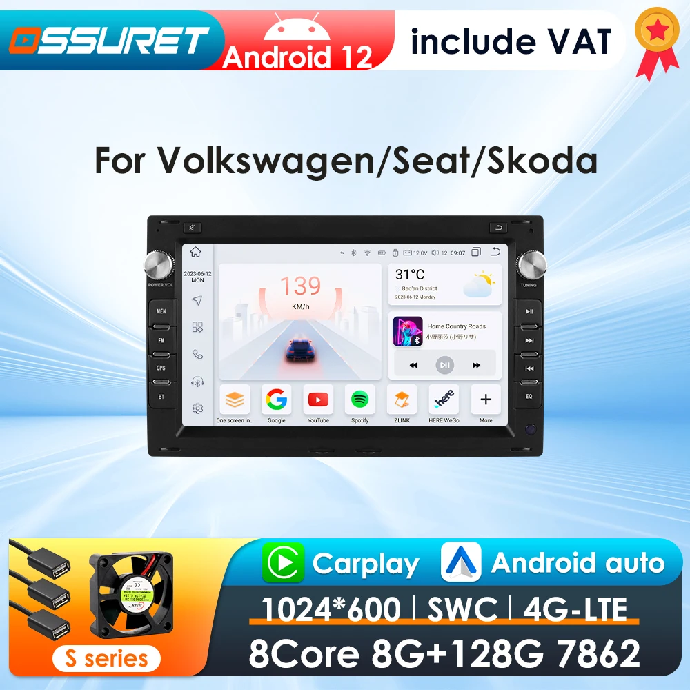 7 Zoll Android Autoradio für VW Golf 4 Passat Polo Transport T5 Multivan Sitz Jetta 4g-let Auto Multimedia GPS Autoradio Carplay Image
