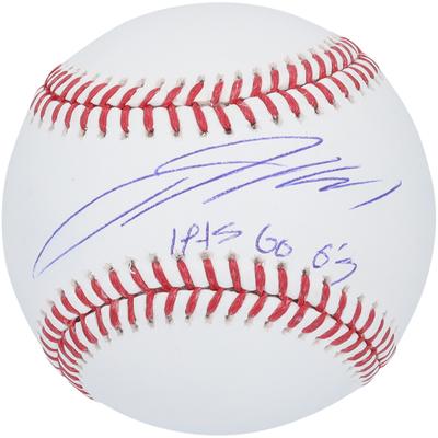 Jackson Holliday Baltimore Orioles signierter Baseball mit "Lets Go O's"-Aufschrift Image