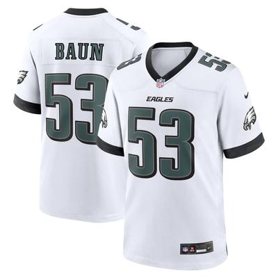 Philadelphia Eagles Nike Game Auswärtstrikot - Weiß - Zack Baun - Herren Image
