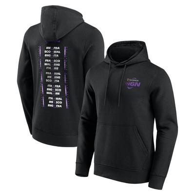 Womens Six Nations 2025 Fixtures Grafik Hoodie - Schwarz Image