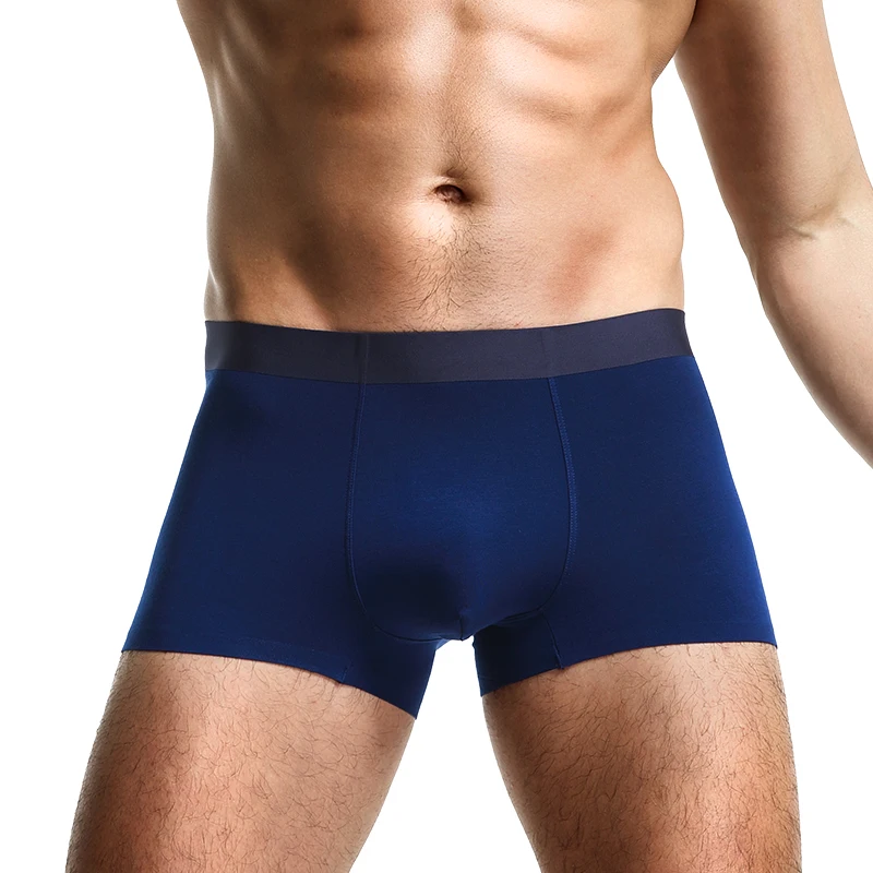 5er-Pack Herrenunterwäsche, Herren-Boxershorts, nahtloser Hodensack, kariert, bequem, atmungsaktiv, antibakterielle Shorts, große Si Image