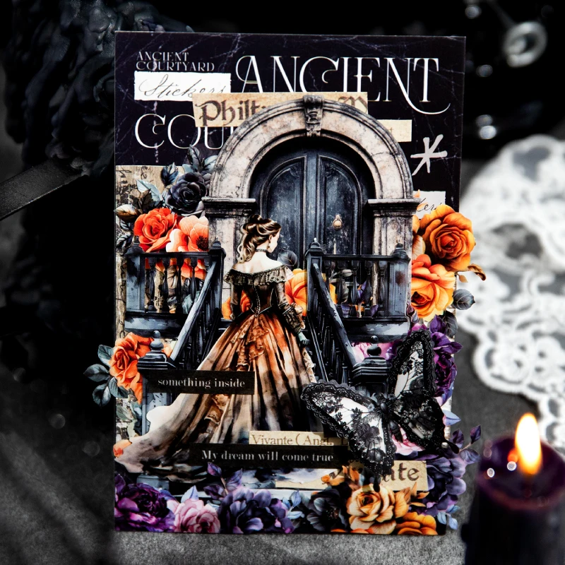 20 Stück verschiedene Retro-Szenenaufkleber, DIY handgefertigte Materialien, Sammelalbum, Dekoration, Tagebuch, Album, Abdeckung, Müllmagazin Image