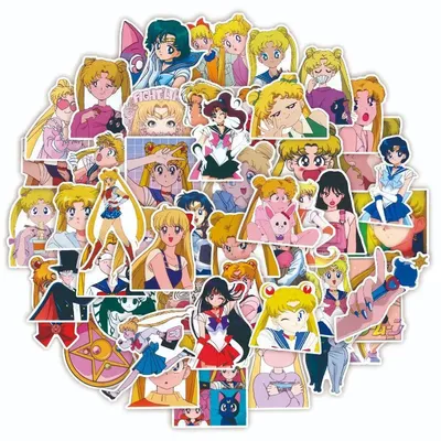 10/30/50PCS Sailor Moon Cartoon Aufkleber Japan Anime Aufkleber Lustige Aufkleber DIY Sammelalbum Image