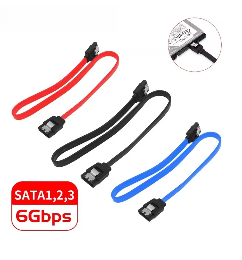 SATA-Kabel 3.0 Solid-State-Festplatte Serielles Datenkabel Multi-Spec Flexibles SATA-Festplattenkabel kompatibel mit SATA-Geräten Image