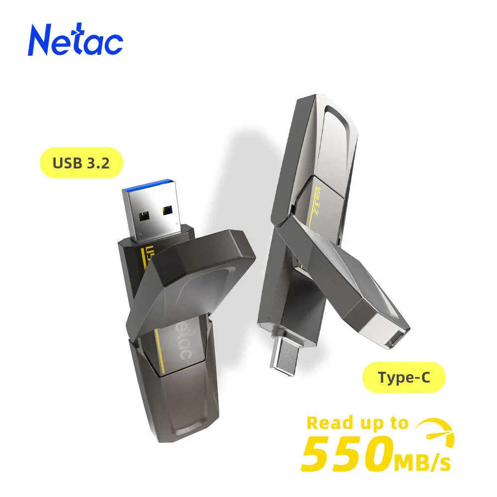 Netac us5 Solid State USB-Laufwerk 550 MB/s 128GB 256GB 512GB 1TB USB 2. 0 Gen2 Typ C USB-Flash-Disk versand kostenfrei Image