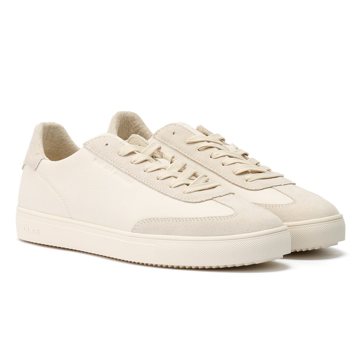 Clae Deane Leder Herren Weiße Sneakers