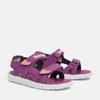 Sandale TIMBERLAND "Perkins Row 2 STRAP SANDAL", Gr. 35, lila (bright purpl), Synthetik, sportlich, Schuhe, mit Klettverschluss