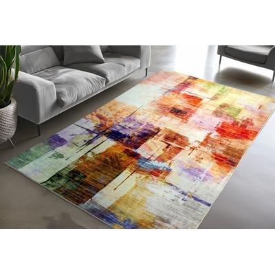 Teppich OBSESSION "Avantgarde 109", bunt (multi), B:120cm H:8mm L:170cm, Polyester, Teppiche, modernes Design, waschbar, In- und Outdoor, Balkon, Terrasse Image