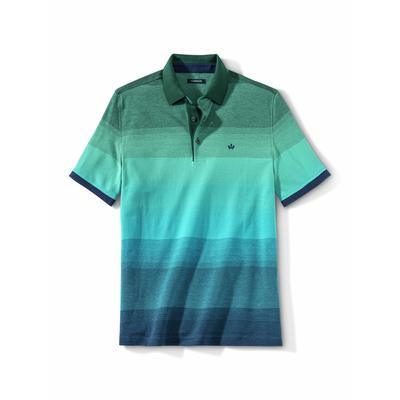 Walbusch Herren Ombre Streifen-Polohemd Hitzefrei Blau gestreift Image