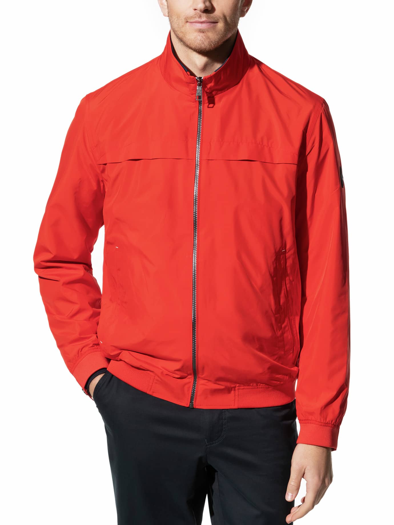 Walbusch Herren Wind Jacke Ultraleicht Orange
