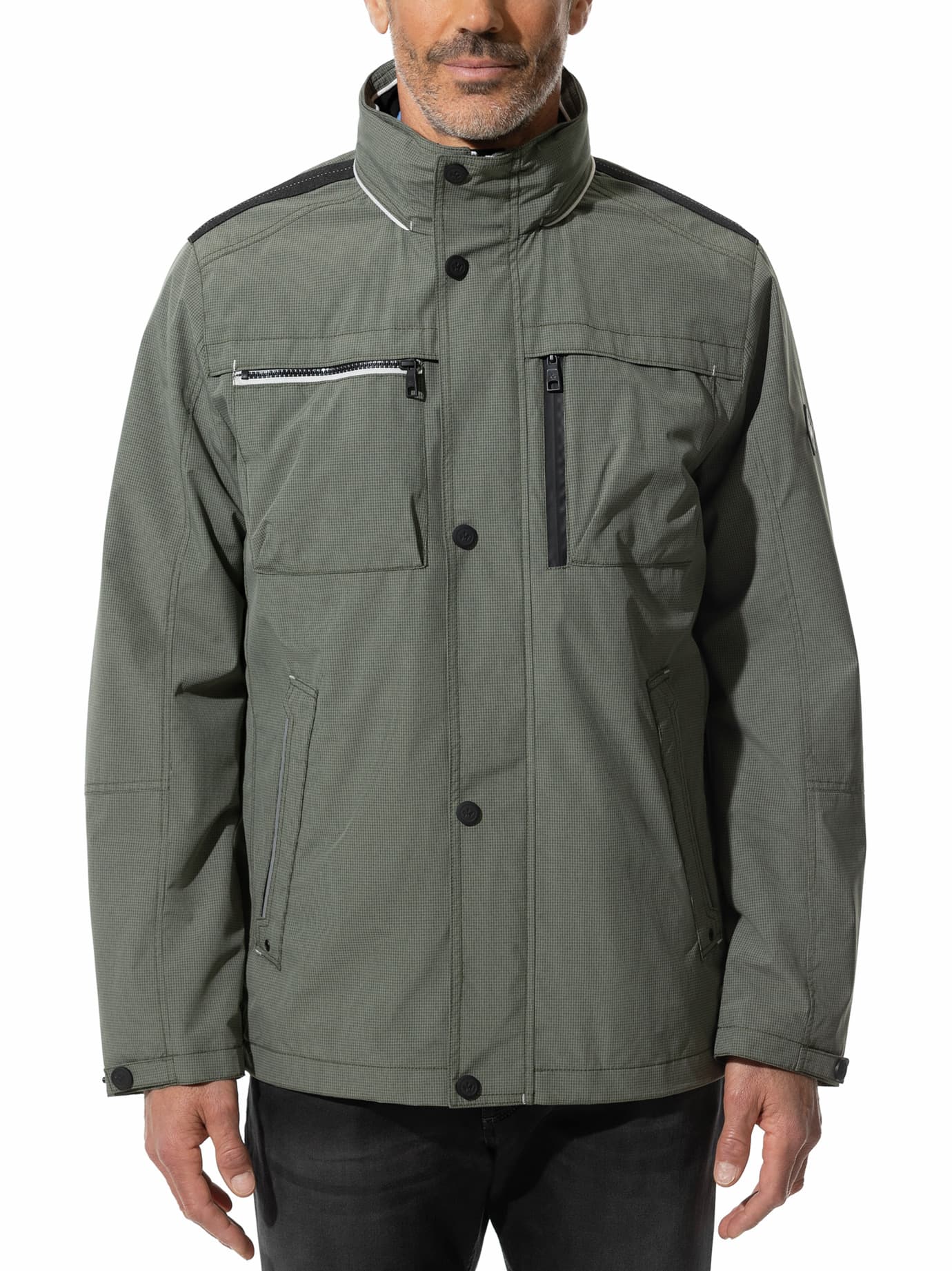 Walbusch Herren Windlock-Jacke Sturmtief Grün