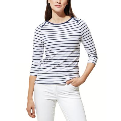 Walbusch Damen Ringelshirt la Ville Weiß gestreift Image