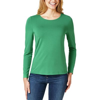 Walbusch Damen Viskose-Shirt Langarm Grün Image