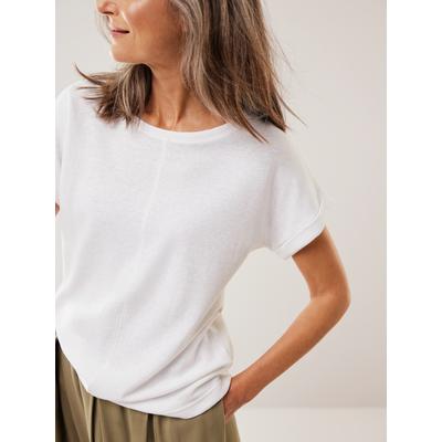 Walbusch Damen Kimonoshirt Leinenmix Weiss Image
