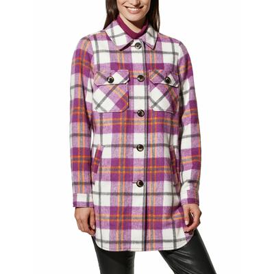 Walbusch Damen Karo-Hemdjacke Lila noch offen: Muster Image
